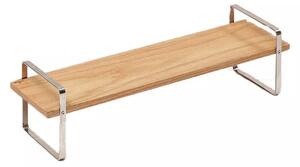 COMAS Drevený stolový podstavec s oceľovým rámom, výška: 90 mm, dĺžka: 450 mm