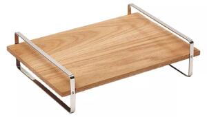 COMAS Drevený stolový podstavec s oceľovým rámom, výška: 90 mm, dĺžka: 350 mm