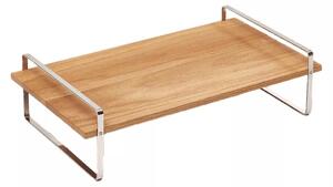 COMAS Drevený stolový podstavec s oceľovým rámom, výška: 90 mm, dĺžka: 450 mm