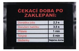 GDmats , TRHÁK: Rohožka Čakacia doba 40x60 cm - na von aj na doma, 40x60, čierna