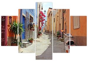Obraz ulice na Sardínii (150x105 cm)