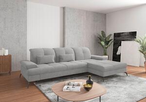 ROHOVÁ SEDAČKA, textil, svetlosivá Sit & More - Sedačky, Online Only