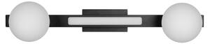 Nástenné svietidlo Magnet1, 2x biele sklenené tienidlo + 1x LED 13W, b