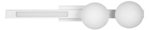 Nástenné svietidlo Magnet2, 2x biele sklenené tienidlo + 1x LED 13W, w