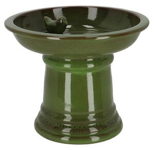 Esschert Design Napájadlo pre vtáky na nohe Max, 22,3x28,8 cm, terakota, zelená
