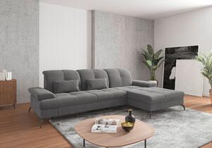 ROHOVÁ SEDAČKA, textil, sivá Sit & More - Sedačky, Online Only