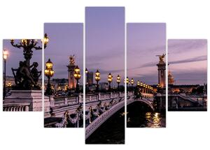 Obraz - Most Alexandra III. v Paríži (150x105 cm)