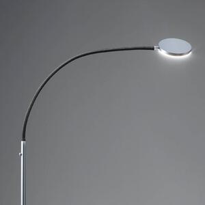 Holtkötter Flex S LED stojacia lampa hliník mat/čierna