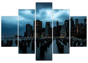 Obraz - Pohľad na mrakodrapy New Yorku (150x105 cm)