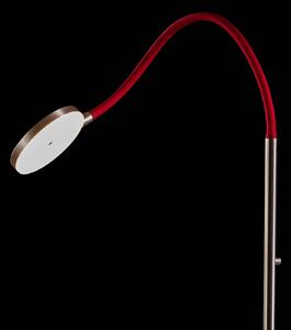 Holtkötter Flex S LED stojacia lampa hliník matný/červený