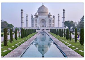 Obraz - Taj Mahal za východu slnka (90x60 cm)