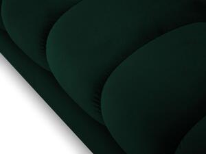 MUZZA Rohová pohovka mamaia pravá 293 cm zamat zelená