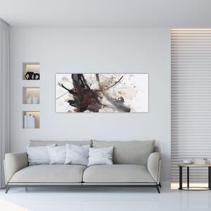 Obraz abstraktné maľby (120x50 cm)