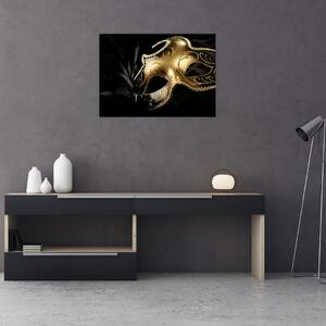 Obraz - Zlatá škraboška (70x50 cm)