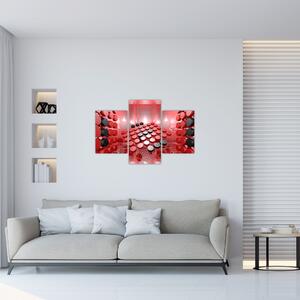 Obraz tlačidlové abstrakcie (90x60 cm)