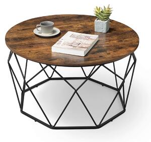 KONFERENČNÝ STOLÍK, hnedá, čierna, kov, kompozitné drevo, 80/80/45 cm MID.YOU - Stolíky do obývačky, Online Only