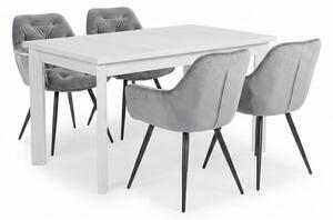 PROFI jedálenský set MAX 5P biely 4x stolička CHERRY