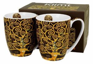 Porcelánový hrnček Klimt Tree Of Life 350 ml sada 2ks