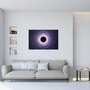 Obraz abstrakcie kruhu (90x60 cm)