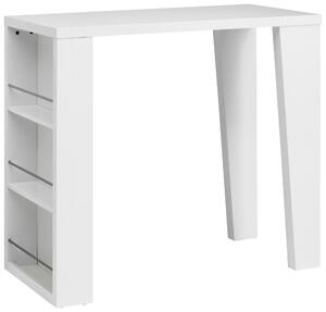 BAROVÝ STÔL, biela s vysokým leskom, 120/107/60 cm - Online Only jedálne, Online Only