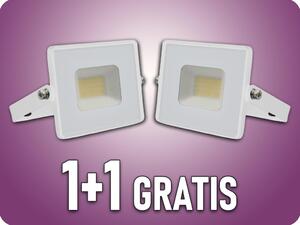 V-TAC LED reflektor 20W, 1620lm, biely, 1+1 zadarmo! Farba svetla: Denná biela