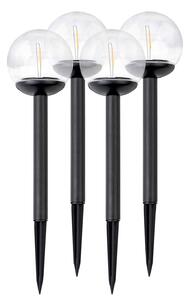 Ilumen 910310 Solárne lampy priehľadná guľa 4 ks