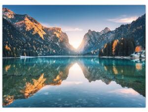 Obraz - Horské jazero (70x50 cm)