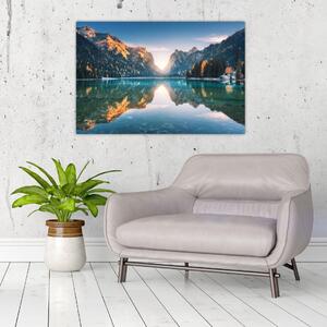 Obraz - Horské jazero (90x60 cm)