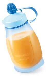 TESCOMA pružná fľaša PAPU PAPI 200 ml, s lyžičkou, modrá