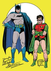 Umelecká tlač Batman and Robin - Comics, (26.7 x 40 cm)