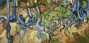 Vincent van Gogh - Obrazová reprodukcia Tree roots, 1890, (40 x 20 cm)