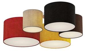 Lindby - Laurenz 5 Stropné Lampa Red/Yellow