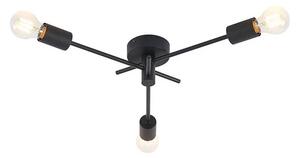 Lindby - Cerros 3 Stropné Lampa Black