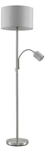 Lindby - Colima Stojaca Lampa Nickel/Grey