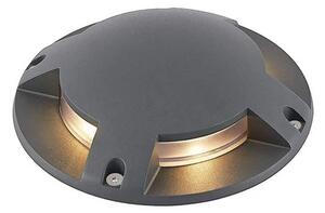 Lindby - Cormac 4 LED Zapustené Podlahové Svetlo Dark Grey