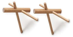 Normann Copenhagen - Sticks Háčik na kabát 2 pcs. Nature