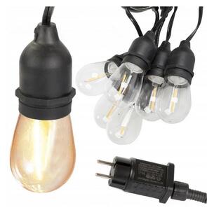 Verk 12300 LED Vonkajšia dekoračná reťaz girlanda 10 žiaroviek, IP44, 10 m