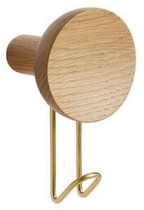 Woud - Around Háčik na kabát Large Oak/Brass