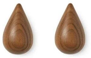 Normann Copenhagen - Dropit Háčik na kabát 2 pcs. Small Walnut
