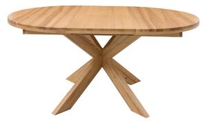 Okrúhly skladací stôl Milan jaseň - 1200(1700)x1200x40 mm