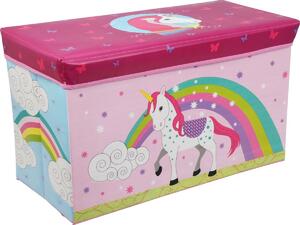 Detský úložný box Jednorožec, 60 x 30 x 35 cm