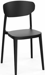 Jedálenská stolička MARE Rojaplast Čierna