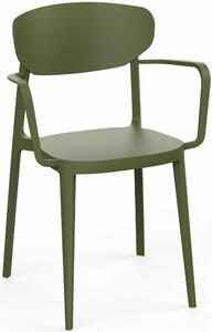 Jedálenská stolička MARE ARMCHAIR Rojaplast Zelená