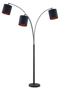 Lindby - Nanika Stojaca Lampa Black/Gold
