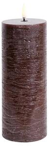 Uyuni - Pillar Candle LED 7,8 x 20,3 cm Rustic Brown Lighting