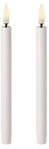 Uyuni Lighting - Kuželová Sviečka Mini LED 2 pcs. 1,3x13 cm Nordic White
