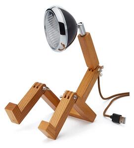 Piffany Copenhagen - Mr. Wattson Mini Stolová Lampa USB Ash/Fashion Black