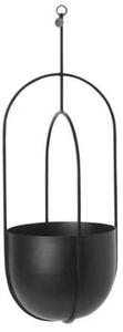 Ferm LIVING - Hanging Deco Kvetináč s Rastlinou Black