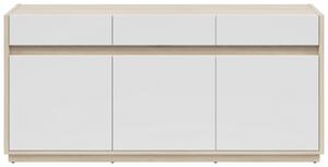 ŠIROKÁ KOMODA, biela, farba duba, 173,5/80,8/42 cm Hom`in - Komody