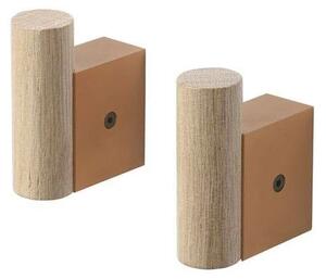 Muuto - Attach Hook Set of 2 Oak/Burnt Oranžová